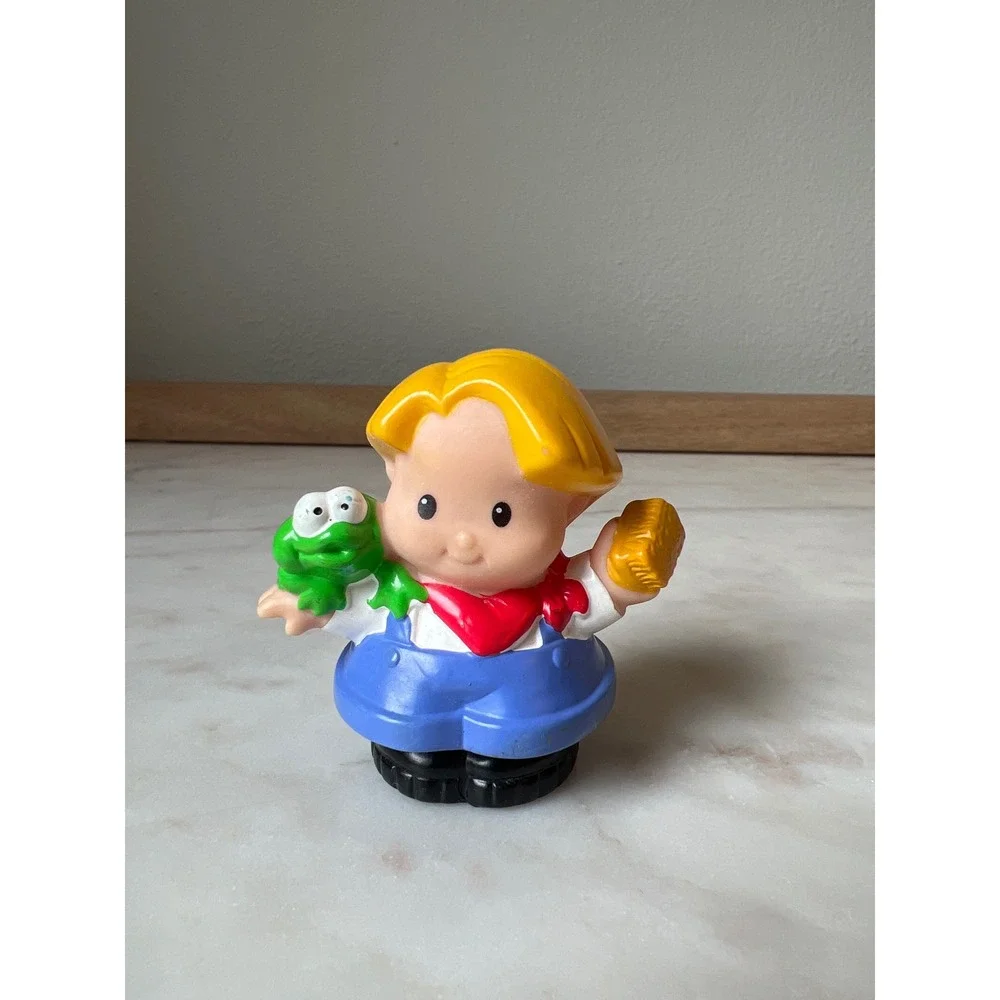 Fisher-Price Little People Replacement Blue Basket Crate Corn Shoe Produce Farm